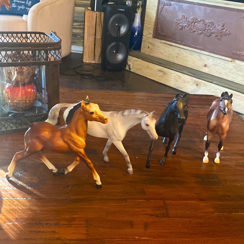 Set of four Breyer horses